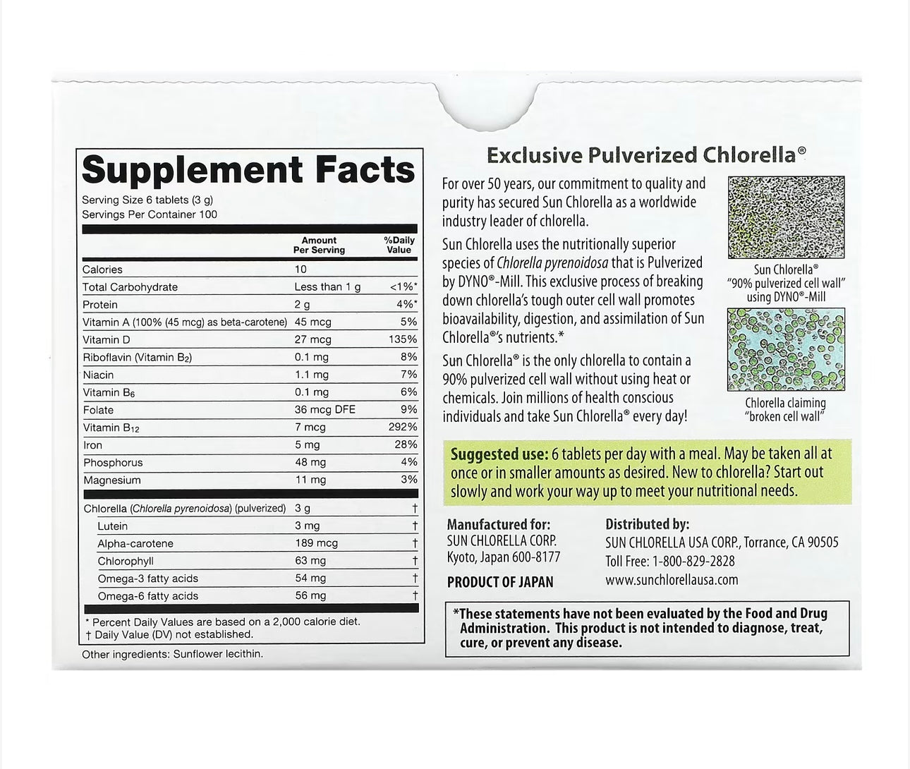 Sun Chlorella